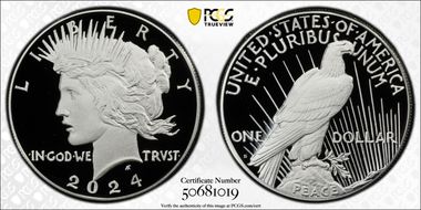 2024-S $1 Peace Dollar First Strike PR69DCAM