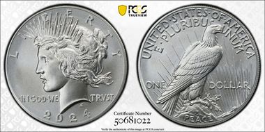 2024 $1 Peace Dollar First Strike MS69
