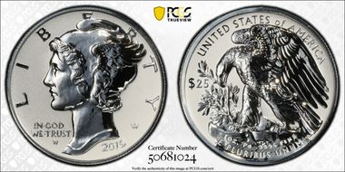 2019-W $25 Palladium, Reverse Proof First Strike PR70
