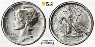 2020-W $25 Palladium First Strike SP70