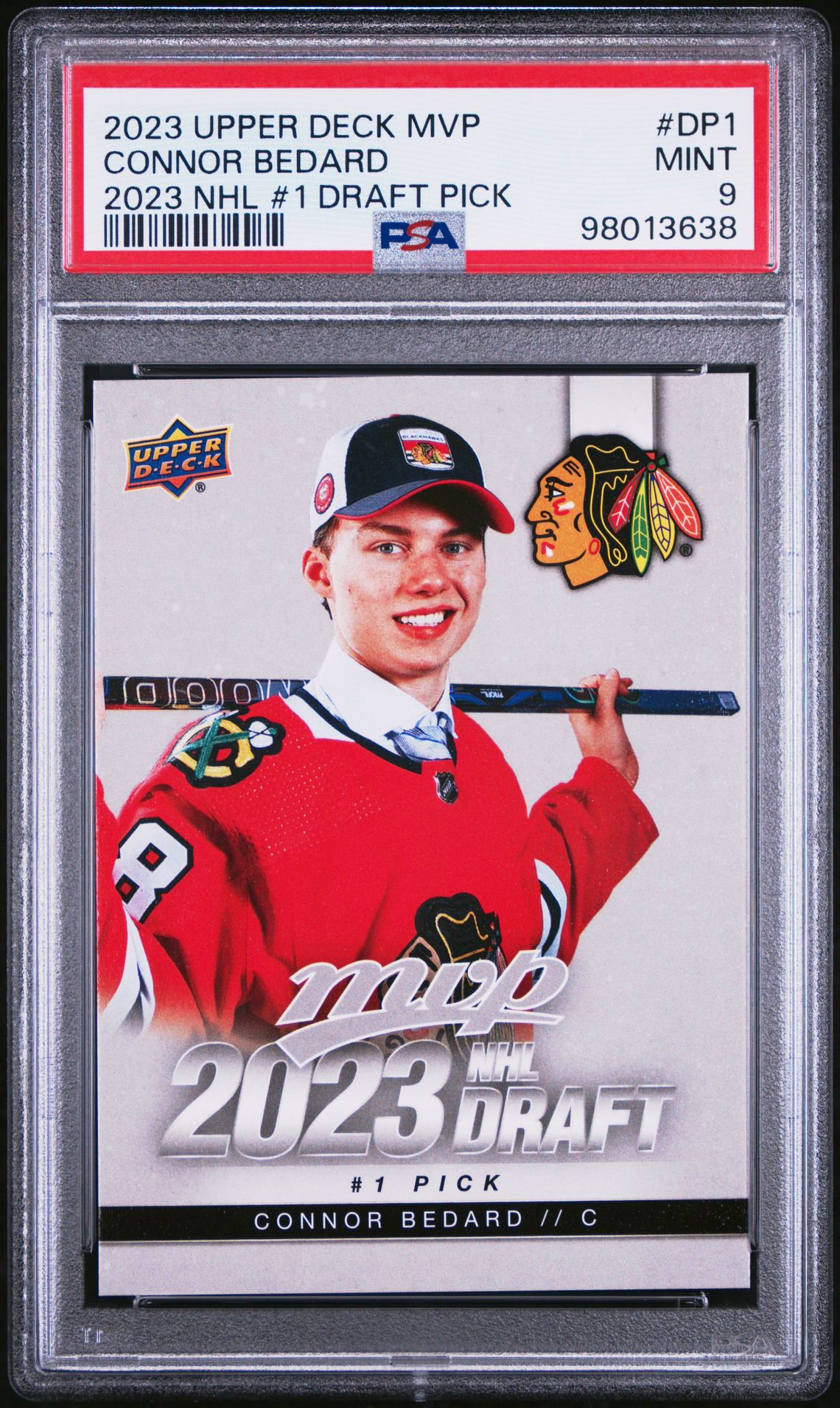 2023 Upper Deck UPPER DECK MVP NHL DRAFT #1 PICK #DP1 Connor Bedard front