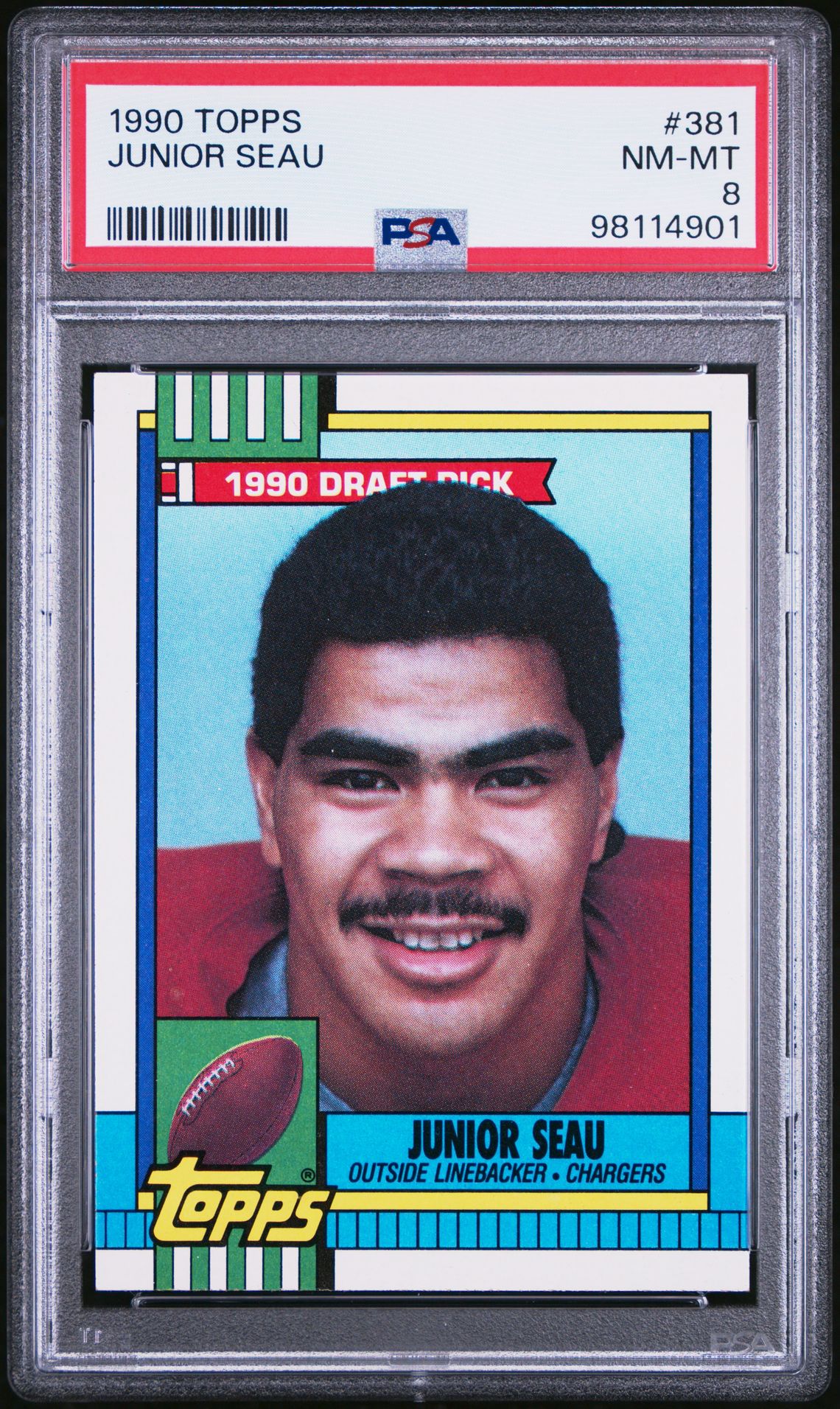 1990 Topps #381 Junior Seau front