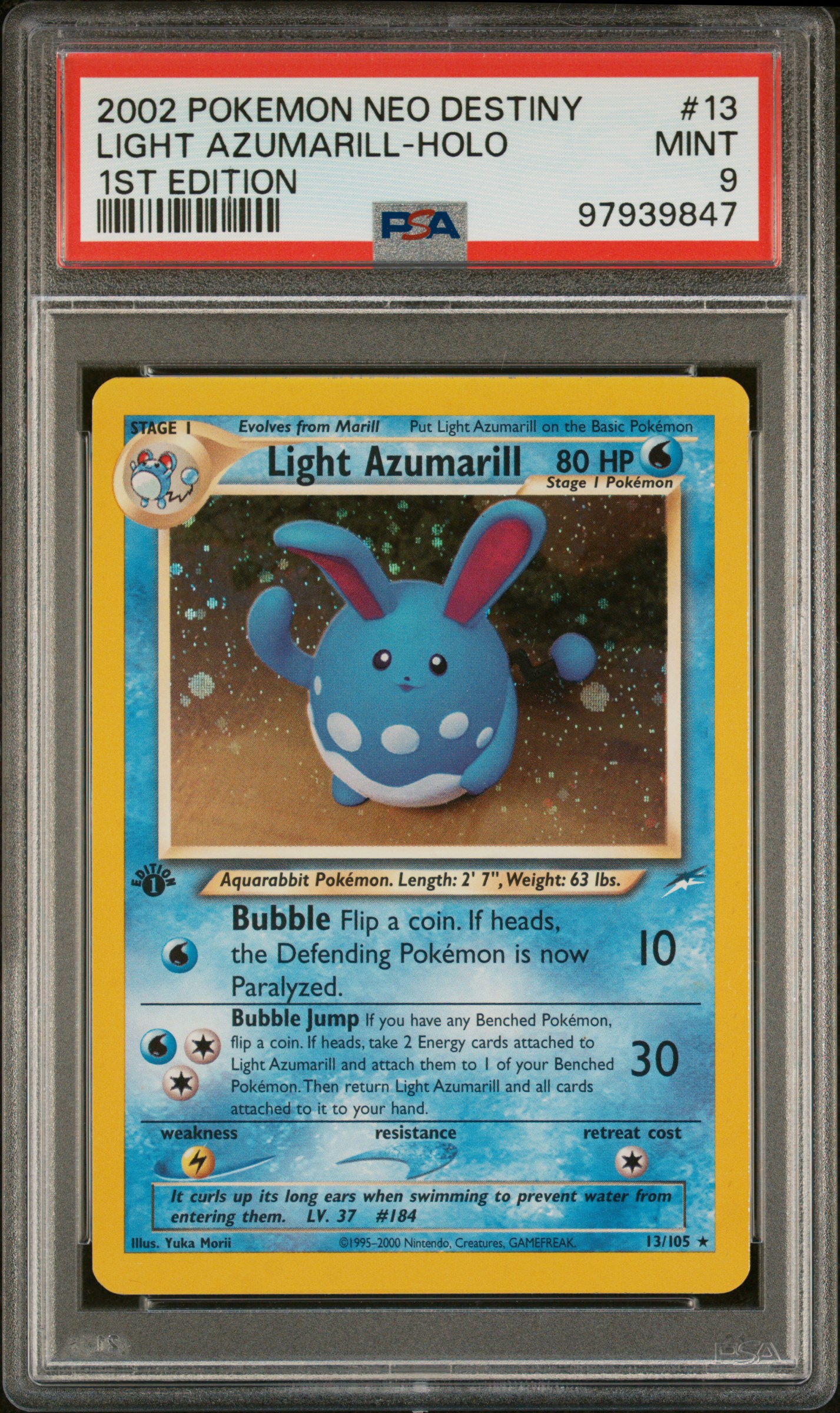 CheddarsCardTradingCo's 2002 Pokemon Neo Destiny Light Azumarill