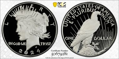 2024-S $1 Peace Dollar First Strike PR70DCAM