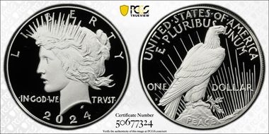 2024-S $1 Peace Dollar First Strike PR70DCAM