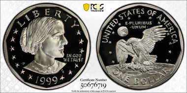 1999-P SBA$1 PR70DCAM