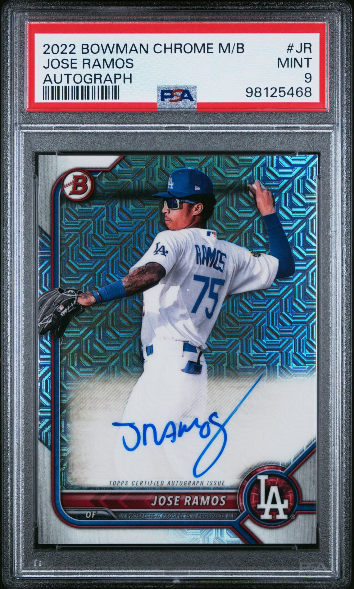 2022 Bowman BOWMAN CHROME MEGA BOX AUTOGRAPHS Refractor #JR Jose Ramos front