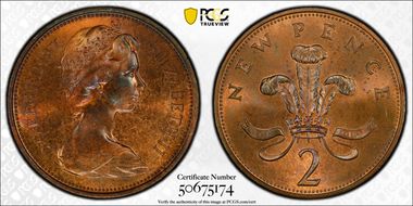 1971 2p S-C1 New Pence MS64RB