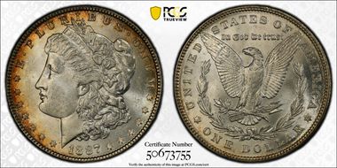 1887 $1 MS62