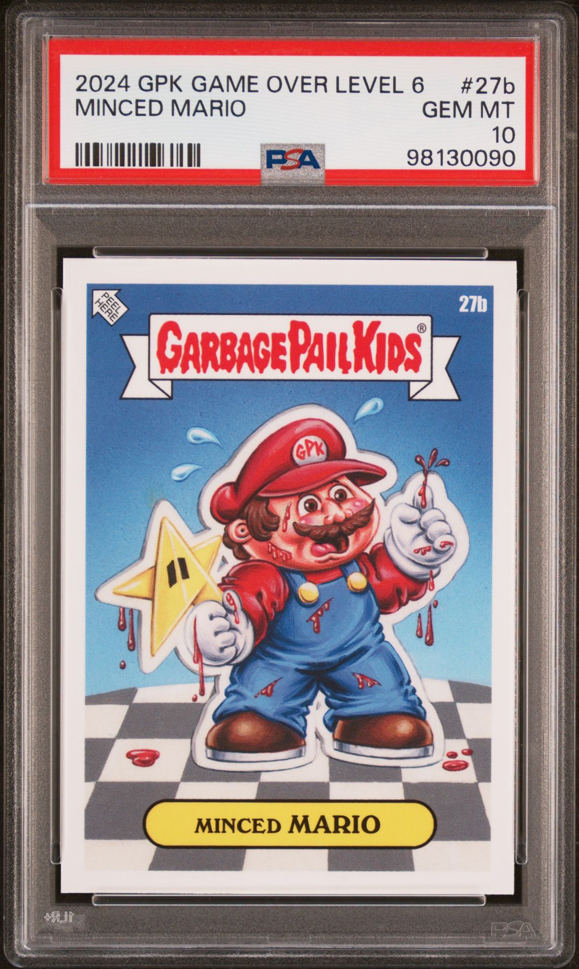 2024 Topps Garbage Pail Kids: Game Over Level 6 #27B Minced Mario front