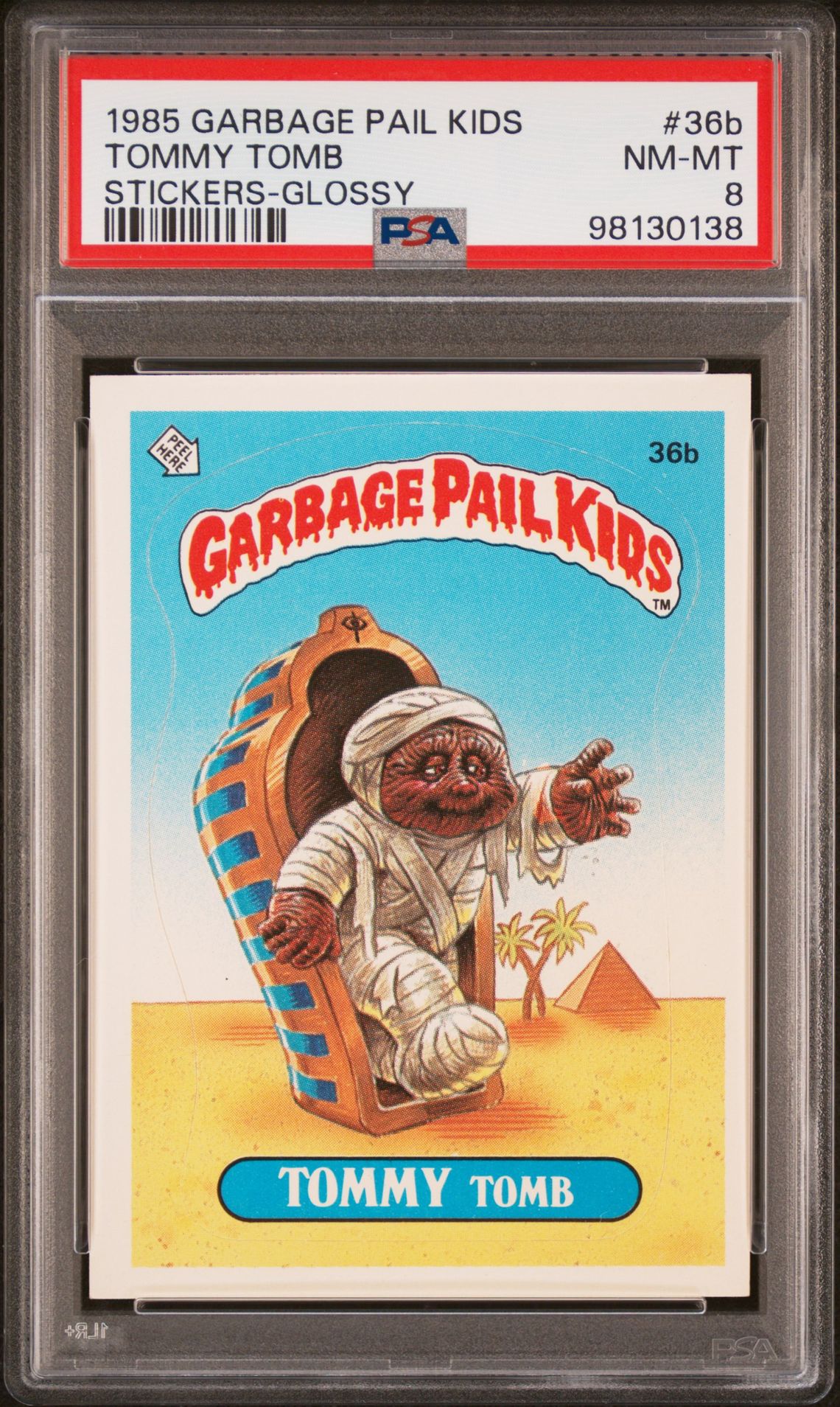 1985 Topps Garbage Pail Kids #36B Tommy Tomb front