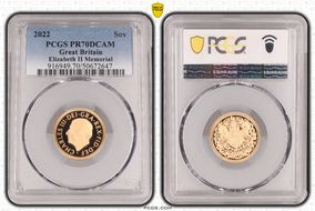 2022 Sov Elizabeth II Memorial PR70DCAM