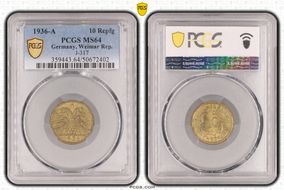 1936-A 10 Rcpfg J-317 MS64