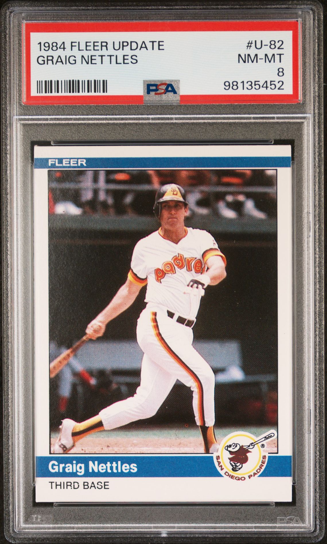 1984 Fleer FLEER UPDATE #U-82 Graig Nettles front