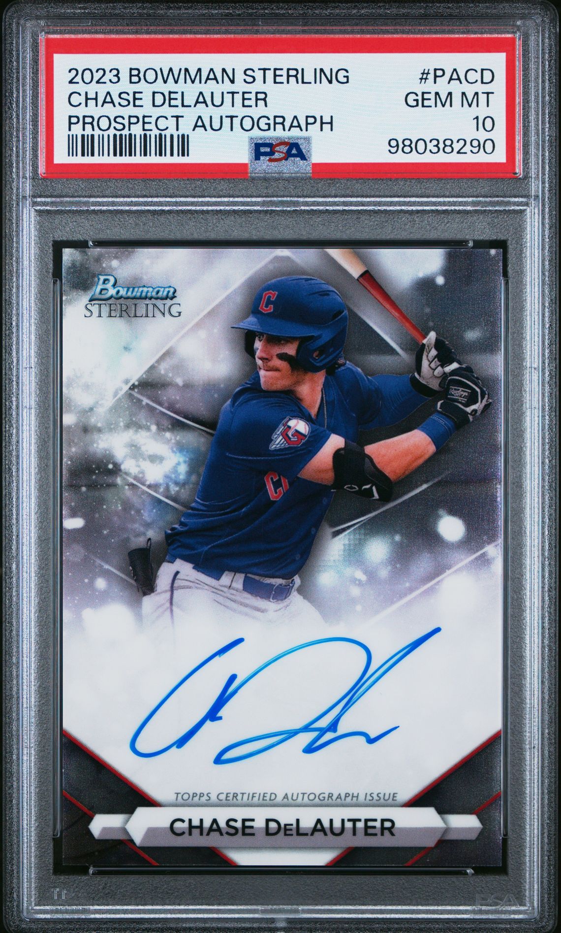 2023 Bowman Bowman Sterling #PACD Chase Delauter front