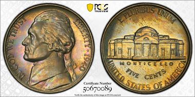 1940 5C Reverse of 1938 PR66