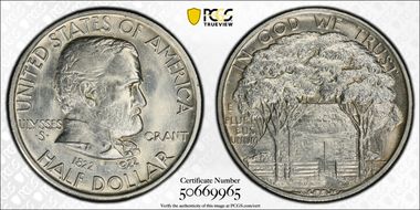 1922 50C Grant MS65
