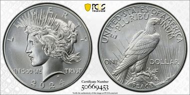 2024 $1 Peace Dollar First Strike MS69