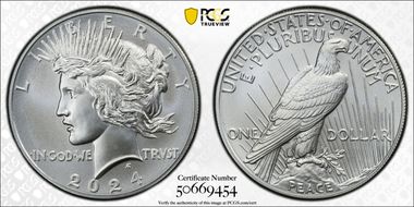 2024 $1 Peace Dollar First Strike MS69