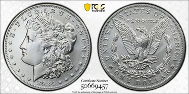 2024 $1 Morgan Dollar First Strike MS70