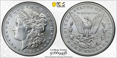 2024 $1 Morgan Dollar First Strike MS70