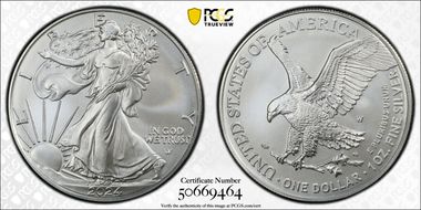 2024-W $1 Burnished Silver Eagle First Strike SP70