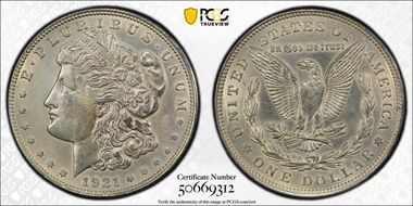 1921 $1 Morgan N1