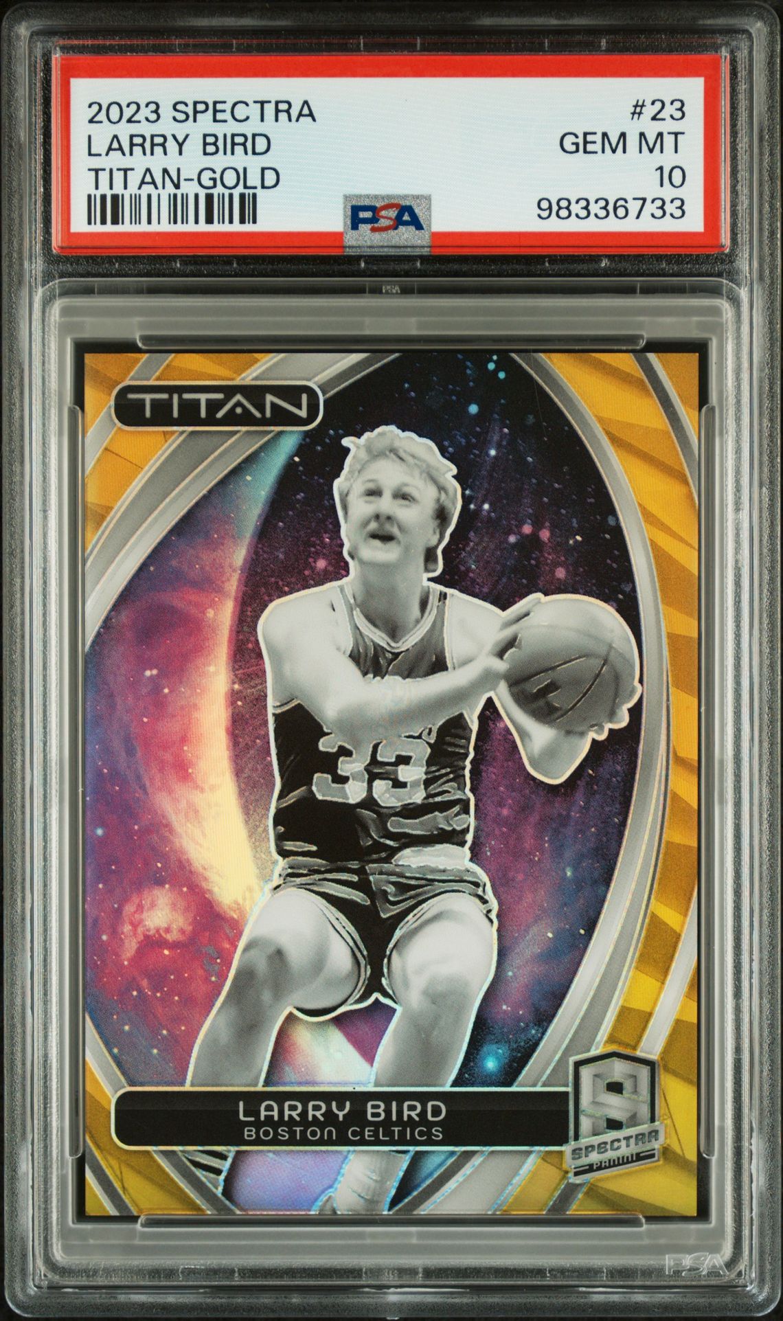 2023 Panini PANINI SPECTRA TITAN GOLD #23 Larry Bird front