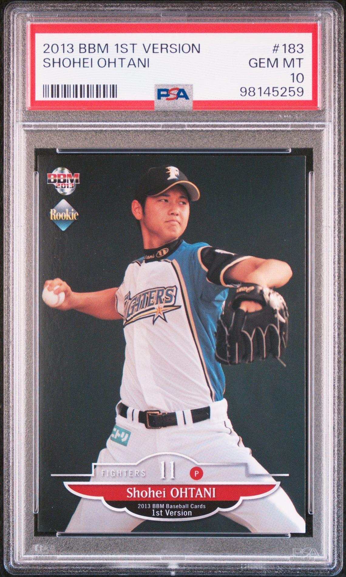 2013 BBM BBM 1ST VERSION #183 Shohei Ohtani front