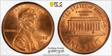 1988 1C Flared G, FS-901 MS66RD