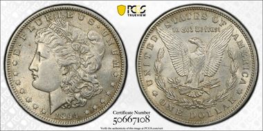 1894 $1 AU58