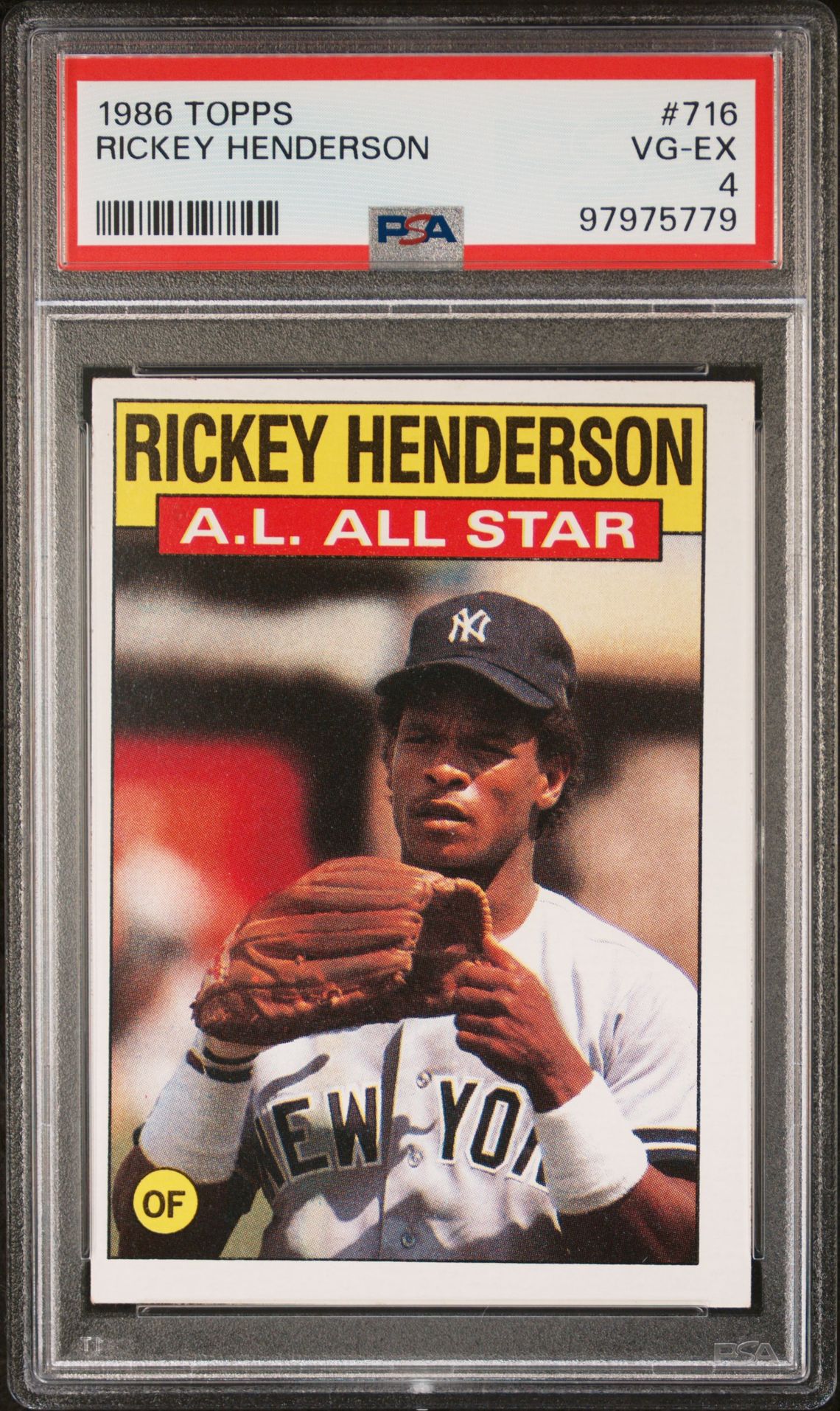 1986 Topps TOPPS #716 Rickey Henderson front