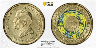 2024 $2 Olympic Team Colorized Community MS67