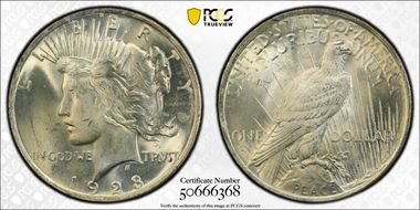1923 $1 MS65