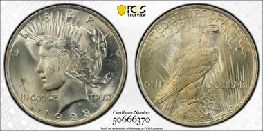 1923 $1 MS64