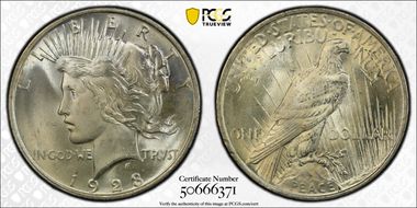 1923 $1 MS65