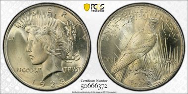 1923 $1 MS65