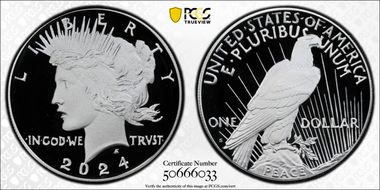 2024-S $1 Peace Dollar First Strike PR70DCAM