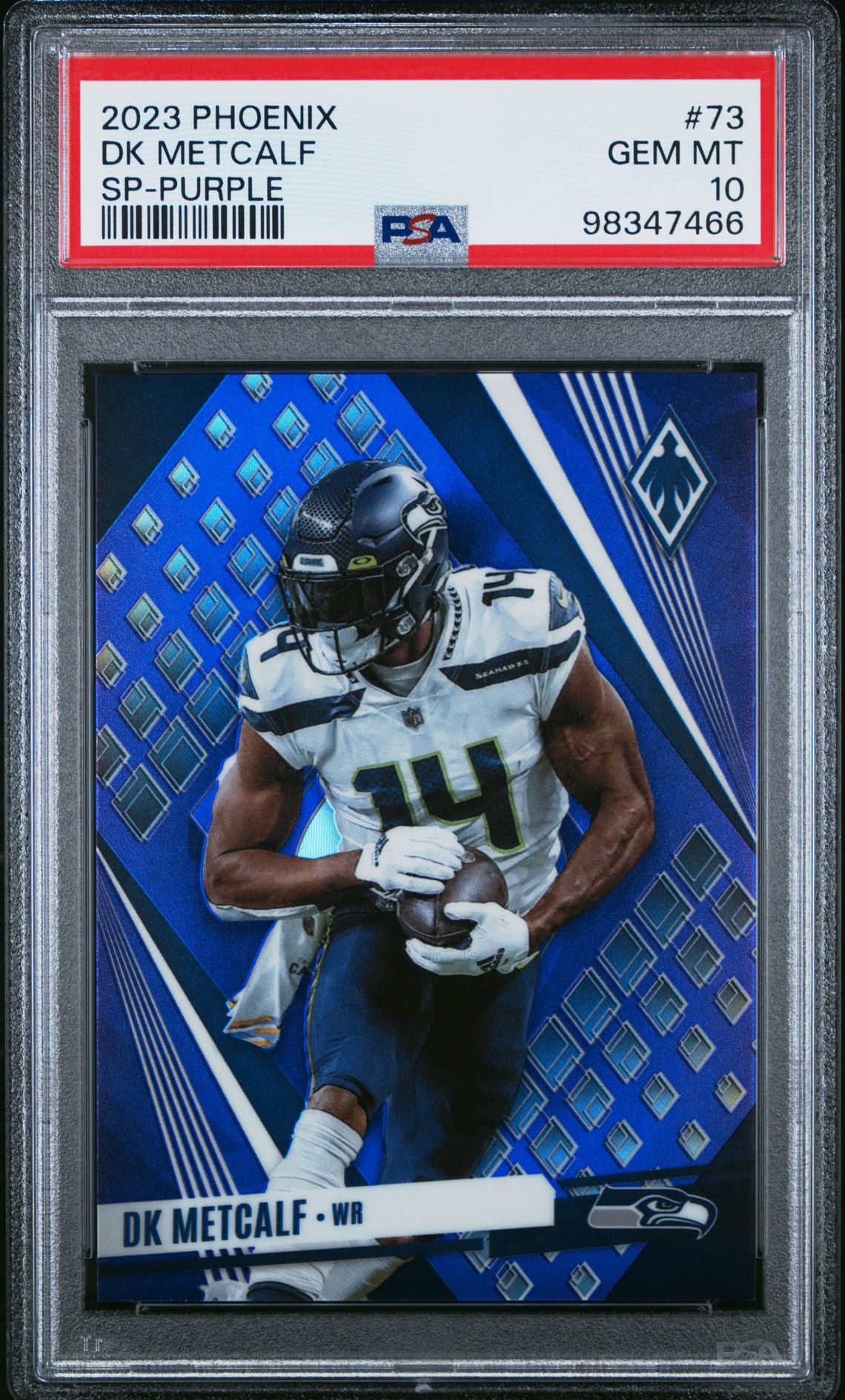 2023 Panini PANINI PHOENIX SP-PURPLE #73 Dk Metcalf front