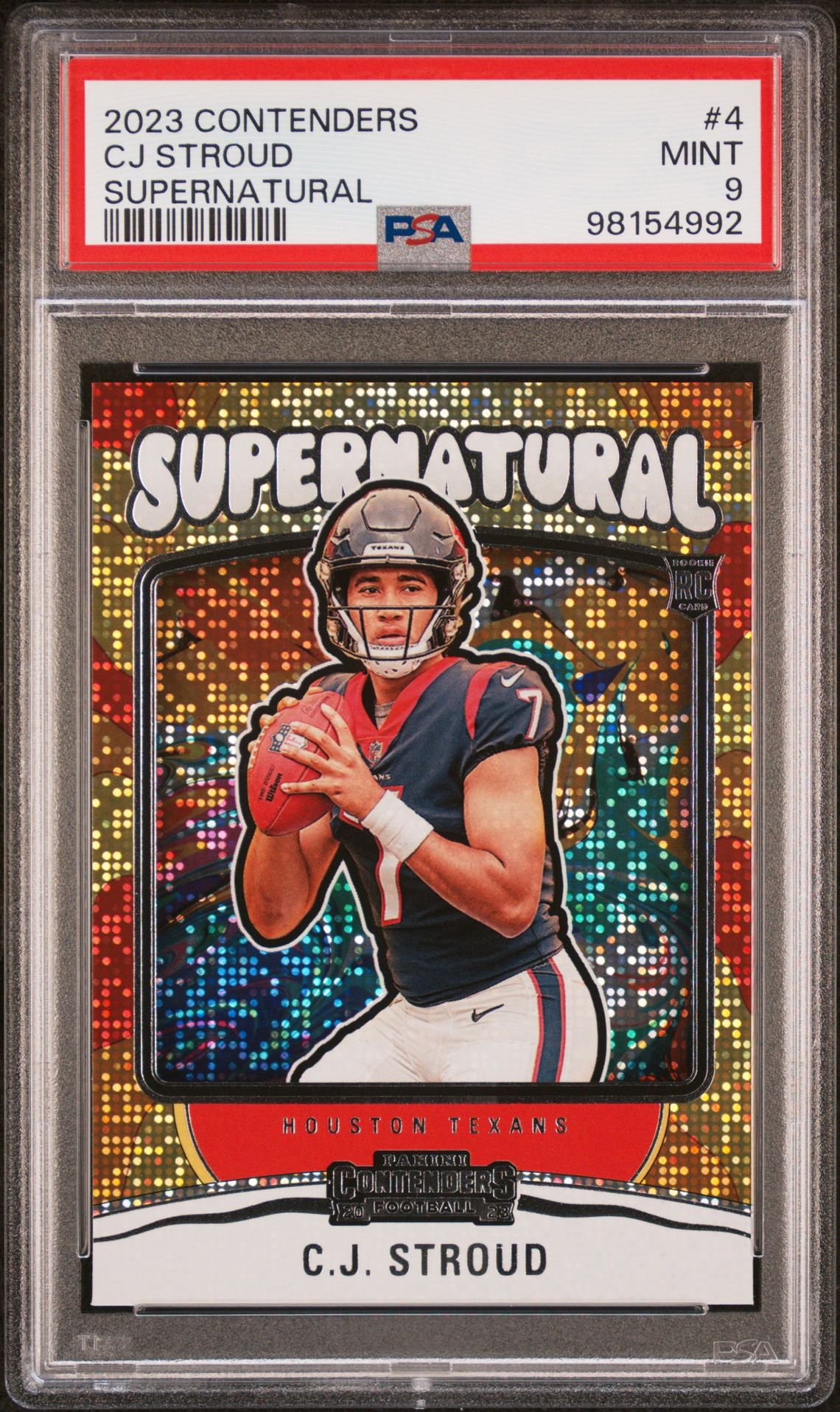 2023 Panini Contenders Supernatural Cj Stroud #4 Mint 9 front