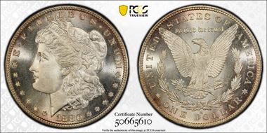 1880-S $1 VAM 12, Checkmark MS68