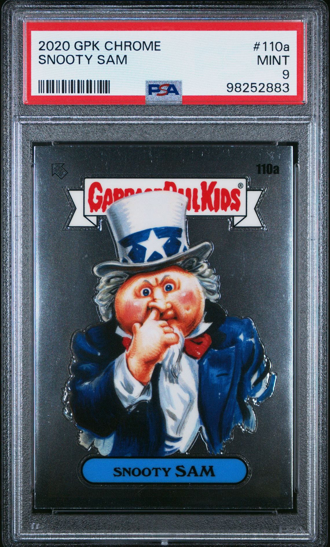 2020 Topps GARBAGE PAIL KIDS CHROME #110A Snooty Sam front