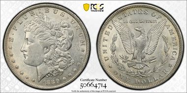1889-O $1 AU58