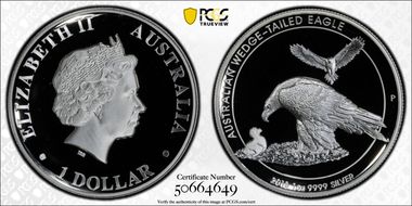 2018-P $1 Wedge Tailed Eagle High Relief PR70DCAM