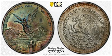 1996-Mo 1/2 oz Libertad Ag MS64