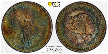 1992-Mo Onza Libertad Ag MS63