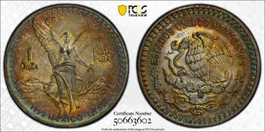 1992-Mo Onza Libertad Ag MS62