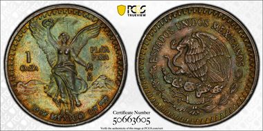 1992-Mo Onza Libertad Ag MS63