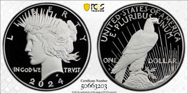 2024-S $1 Peace Dollar First Strike PR70DCAM