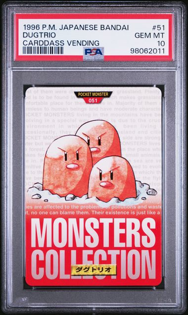 Dugtrio card PSA 10, cert 98062011